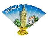 Imán para nevera con diseño de Fan Sevilla España, recuerdo de turismo, decoración de nevera, colección artesanal 3D