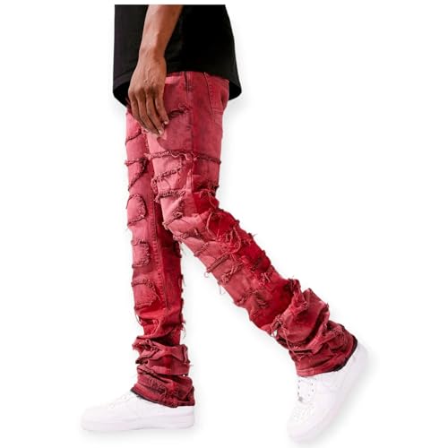 Men's Stacked Denim Jeans (Blush) - 36W X 42L2