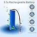 AKZYTUE 3.7V 2600mAh Li-ion Rechargeable Battery with PH2.0/2P Connector for DIY Electronics, Toys, Lighting, Bluetooth Equipment