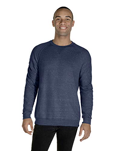 Jerzees - Snow Heather French Terry Crewneck Sweatshirt - 91MR - 2XL - Navy