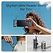 sharge Flow Mini 2 Power Bank with Built-in Cable 22.5W Max Portable Charger for Travel, Fast Charging Battery Pack with iOS and USB-C Connector for iPhone 17/16/15/14, Galaxy, Google, and More
