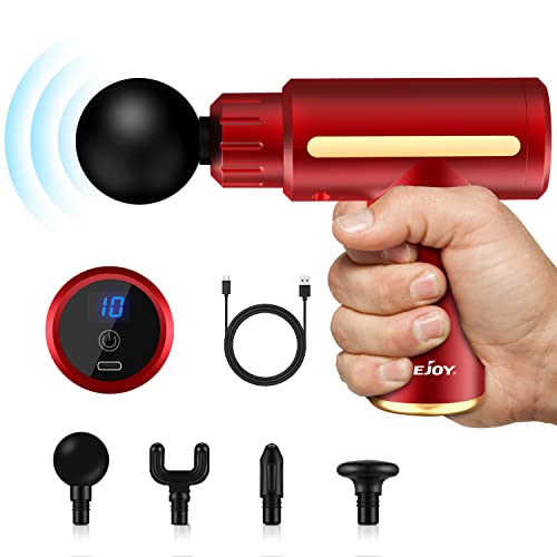 Sejoy pistolet de massage pour tissus profonds 10 vitesses chargement USB, appareil de massage...