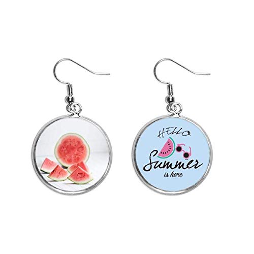 Pendientes de sandía y fruta de verano ideales para ir a la playa