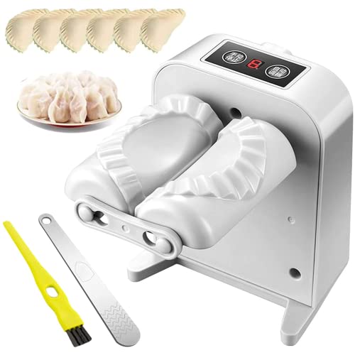 2023 Electric Dumpling Maker Machine -【New Version】Household Automatic Dumpling Maker Mould, Wrap Just In 1 Second, Waterproof Safety Material, DIY Dumpling Making Tool for Kitchen (Grey)