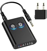 Ankilo Bluetooth 5.2 Transmitter Receiver, 2-in-1 Airplane Wireless Adapter, Dual Link AptX Adapt...