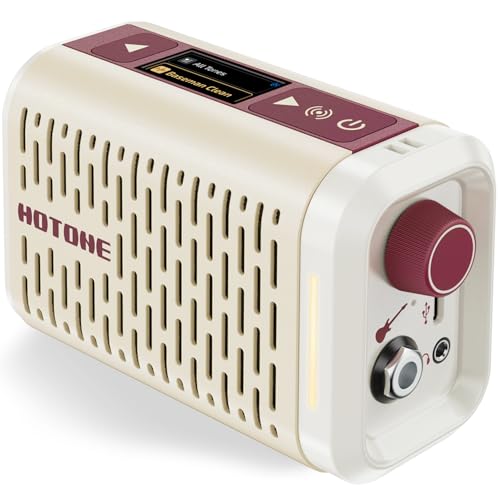 Image of Hotone Pulze Mini AP-5WH Bluetooth Modeling Amplifier for Electric Guitar, Bass and Acoustic Instruments, White Edition