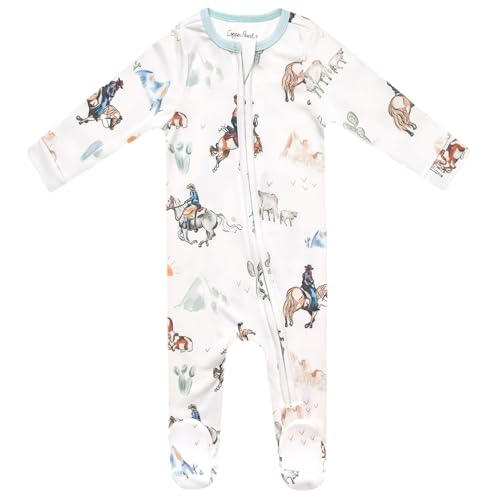 Image of Copper Pearl Zip-up Footie Boone