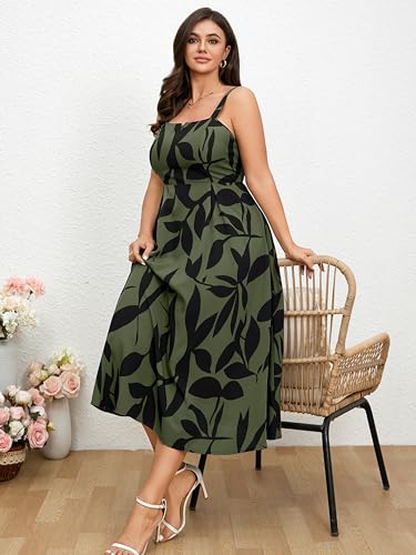 Image of RWJ Women's Plus Size Dresses with Pockets V-Neck Sleeveless Maxi Dress for Wedding Guest Dress Formal Cocktail