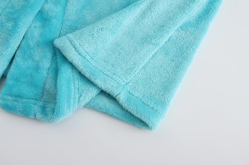 Image of Girls Fleece Hooded Robes Kids Warm Bath Robe for Girls Soft Fuzzy Bathrobe