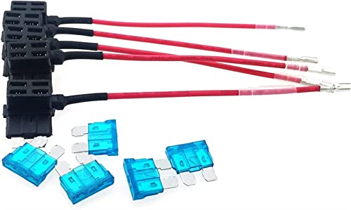 Fusible 5x Add-A-Circuit standard ATO ATC avec 5 adaptateurs de porte-lame 15A pour voiture