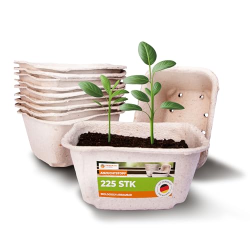 Produktiv Handel Anzuchttöpfe eckig 225 Stück