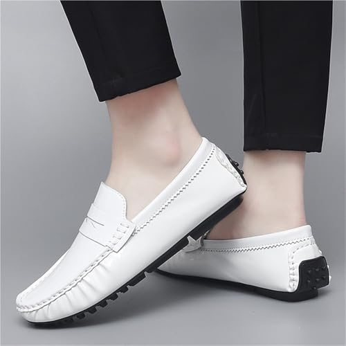 Men Party Loafers Shoes Vegan Leather Fashion Solid Color Round Toe Non Slip Low Top Anti-Slip Shoe for Casual Wedding Party Prom2