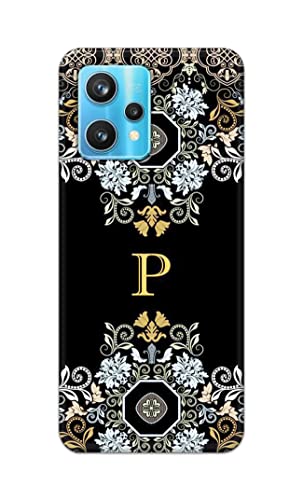 Image of Printed Hard Back Cover Case for Realme 9 Pro Plus 5G | Realme 9 Pro+ 5G Back Cover (Alphabet P) -1803