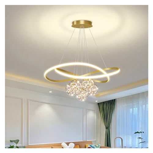 Lustre de cuisine moderne et salon en finition or durable - 5
