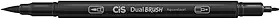 Marcador Artístico Dual Brush Preto - Cis