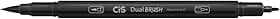 Marcador Artístico Dual Brush Preto - Cis