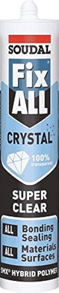 Crystal Clear Silicone Sealant SMX-Polymer Adhesive, Transparent, Multi-Surface Bonding, Mould-Resistant, Solvent-Free, 290 ml Cartridge by TK ENT™-image-32