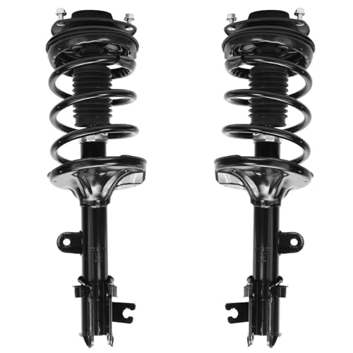 Image of Detroit Axle - Pair Front Struts for 2005-2009 Hyundai Tucson, 2005-2010 Kia Sportage, 2 Ready Struts w /Coil Spring Assembly 2006 2007 2008 Replacement Suspension