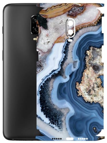 Image of AtOdds - Full Body Back Screen Guard Protector Film - Lamination Wrap Skin Sticker Compatible with ONEPLUS 6T | Scratchproof Matte Finish (Floor Marble)