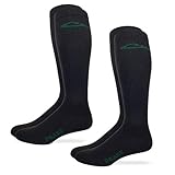 Drake Mens Lightweight Seamless Toe Liner Socks 2 Pair Pack (Black, Men's Shoe Size 12-16 - Sock...