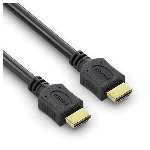 conecto Cavo HDMI High Speed ​​con Ethernet, Ultra-HD, connettore placcato oro, 4K, nero, 1,50 m