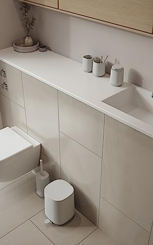 Image of Zone Denmark Nova One Toothbrush Mug- Revitalize Your Daily Routine with Scandinavian Elegance and Practicality Unite in This Sleek and Modern Bathroom Accessory- (Soft Grey)