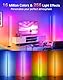OUTON LED Stehlampe, RGBCW Dimmbar Stehlampe mit Fernbedienung und APP-Steuerung, 16 Millionen DIY-Farben, Musik-Sync, Timer, Höhenverstellbare Ecklampe für Wohnzimmer, Schlafzimmer, Spielzimmer