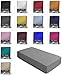 Produktbild one-home Jersey Spannbettlaken Spannbetttuch Bettlaken weich 100% Baumwolle Rundumgummi, Maße:90-100 x 200 cm, Farbe:Grau