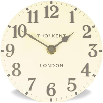 Thomas Kent Arabic Mantle Clock - 15cm Cream A3CA