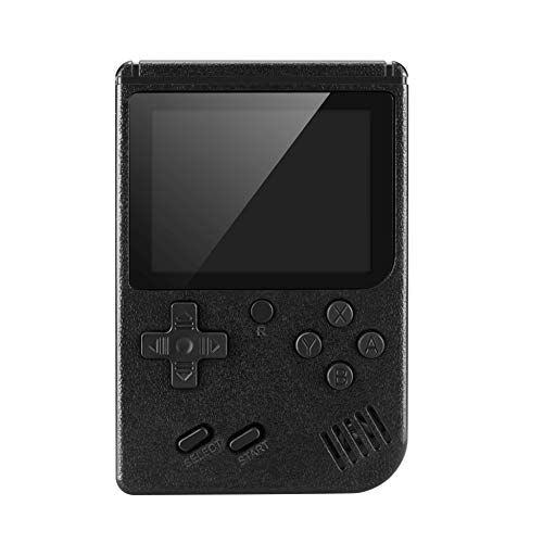 Handheld Game Console , Retro Mini Game Player with 400 in1 Classical Games , 3.0-Inch Color Screen Support for Connecting TV , Present for Kids and Adult (Black)