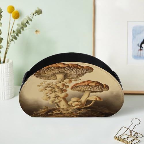 Support télécommande en cuir motif champignons : une idée cadeau utile - 8