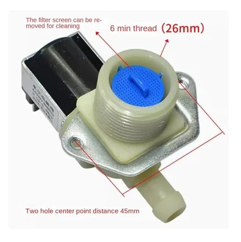 Válvula de entrada de agua universal y solenoide de flujo para hielo 4