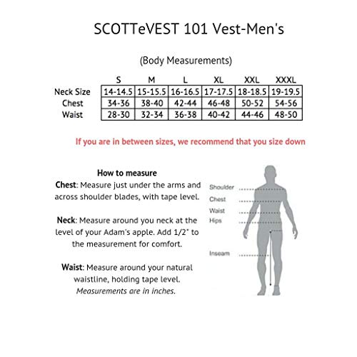 SCOTTeVEST 101 Vest for Men - 9 Hidden Pockets - Water Repellent for Travel & More (Khaki, XX-Large) - Thumbnail 7