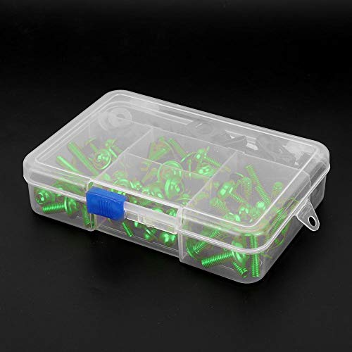 Miniatura 4 de Tornillos, kit universal de carenado de 177 piezas de tornillos de motocicleta M5 M6 apto para motos deportivas (verde)