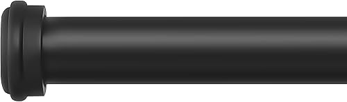 FORNTEN Barras de cortina de 1 pulgada, barras de cortina para ventanas de 32 a 48 pulgadas, barras de cortina para montaje en pared y montaje en