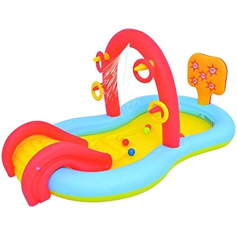 Outraveler Inflatable Kids Swimming Pool Water Slide, Kiddle Blow Up Pool Play Center, Water Park Play Ball Cover
