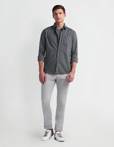 Image of Arrow Men's Cotton Solid Slim Fit Shirt