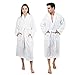 Price comparison product image SweetNeedle Bathrobe 100% Cotton Terry Unisex Towel Dressing Gown Super Soft  White