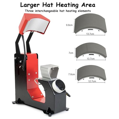 Presse à chaud pour casquettes machine transfert chapeaux panneau numérique - 3
