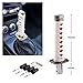 RYANSTAR Gear Shift Knob Sword Shift Knobs Katana Samural Shift Gear Lever Universal Compatible with Manual Cars Most Automatic Cars with 4 Adapters White+Red