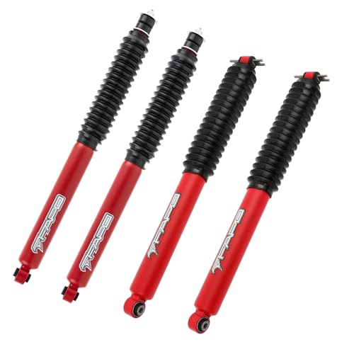 Front and Rear Complete Shock Absorbers for Jeep Wrangler JK 2007-2018 3-4.5