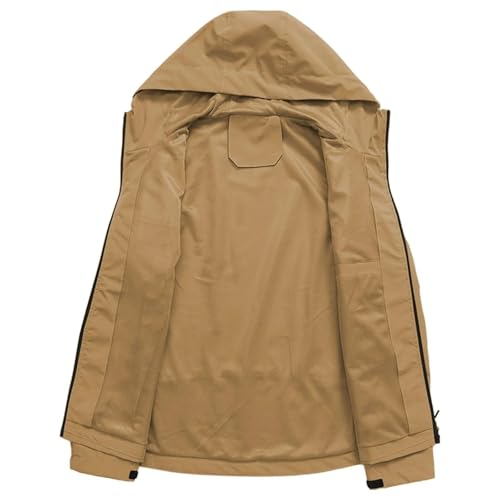 Veste à capuche zippée imperméable et coupe-vent pour le camping - 4