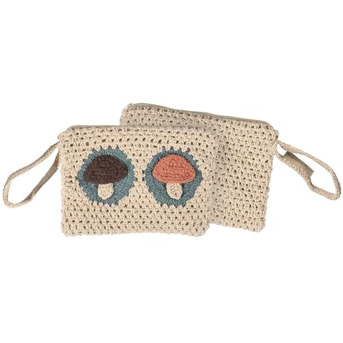 Primitives by Kathy Wristlet-Crochet Mushrooms, Multi