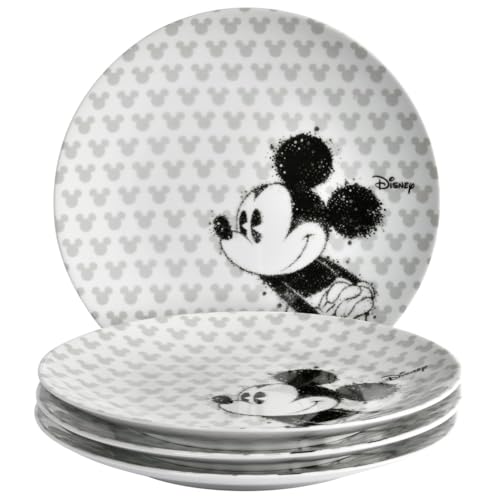 Fyrklövern Disney Micky Maus Teller – 4er-Pack 22 cm | Hochwertige...