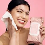 MCoBeauty - Double-Sided Facial Wipes - Cleansing and Exfoliating Wipes with Vitamin C, Aloe Vera and Vitamin E - Pack of 25 - Vegan, Cruelty Free, Fragrance Free - Image 2
