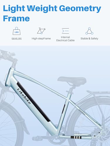 Seeker 26" Electric Bike for Adults with Peak 500W Brushless Motor, 35Miles 324WH Removable Battery 20MPH Commuting Electric Mountain Bike,UL 2873 Certified, Front Fork Suspension - Image 7