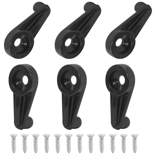 Jiozermi 30 Pcs Glass Window Retainer Clips Kit, Black Mirror Fixing Clips Glass Door Holder Cabinet Panel Bracket with Screws for Fixing Glass