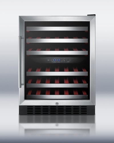 Summit SWC530LBIST Wine Chiller Beverage Refrigerator, Glass/Black