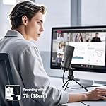 FIFINE USB Microphone, Metal Condenser Recording Microphone for MAC OS, Windows, Cardioid Laptop Mic for Recording Vocals, Voice Overs, Streaming, Meeting and YouTube Videos-K669B - Image 3