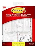 Command General Purpose Variety Kit, Various Sized Hooks, Wire Hooks, and Picture Hanging Strips to Hang Up to 19 Items, Organize Damage-Free